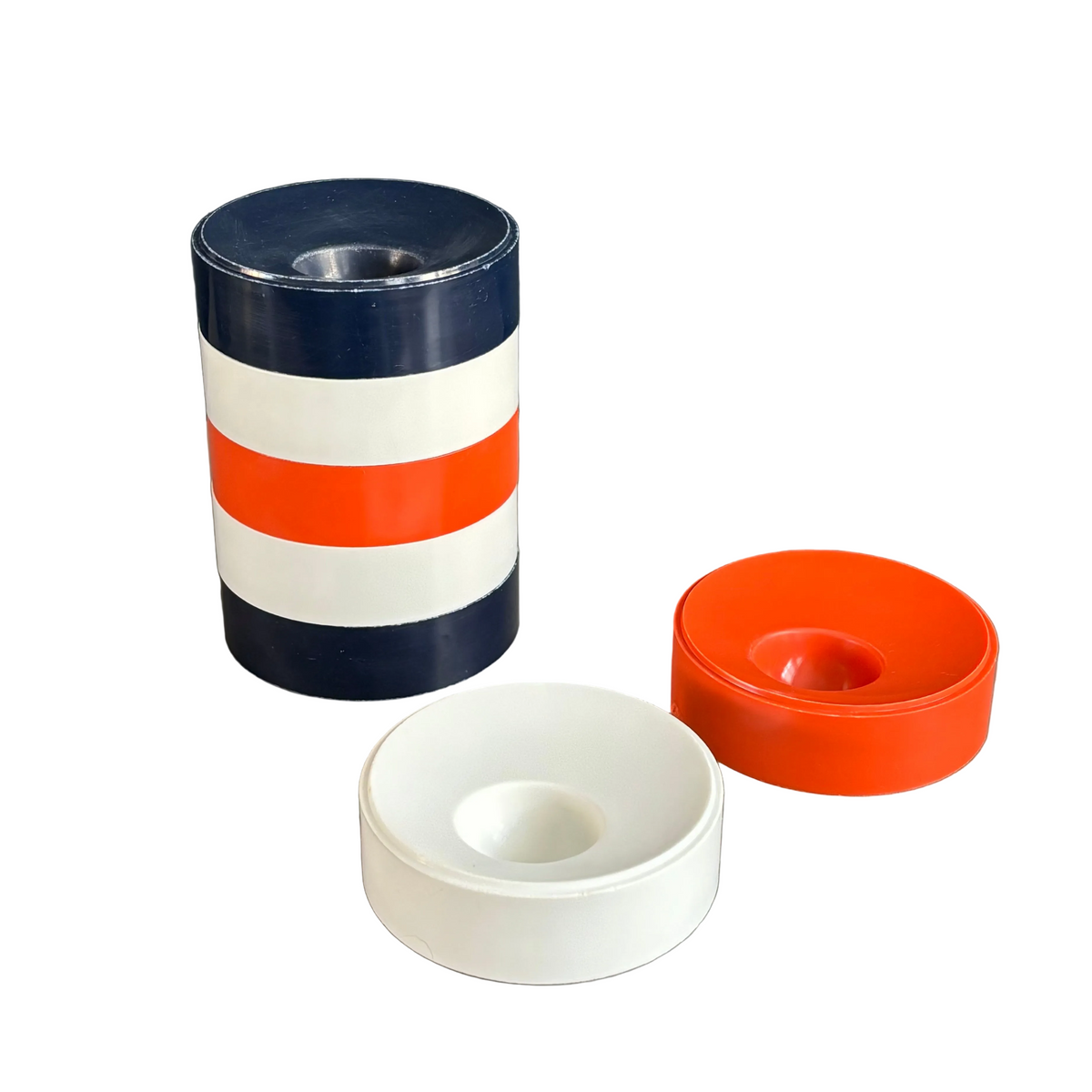 Lot de 7 coquetiers vintage en plastique - Ref 1333