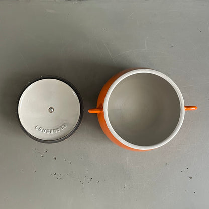 Cocotte en fonte orange Cousances - Marmite - Ref 1203