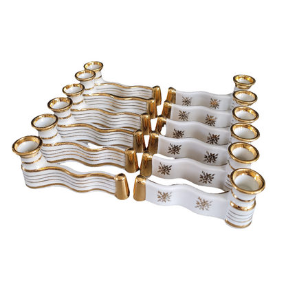 12 porte-couteaux en porcelaine de Limoges dans leur écrin- Ref 306