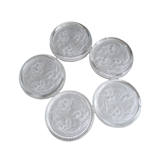 Lot de 5 dessous de bouteilles en verre - Ref 393