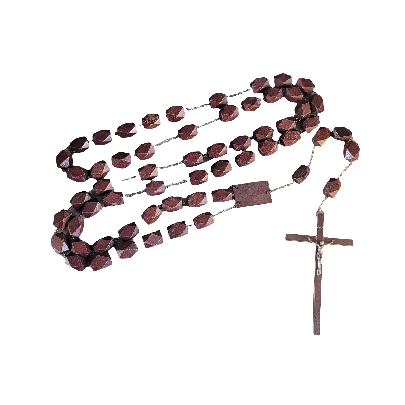 Grand chapelet en bois 170cm - Ref 788