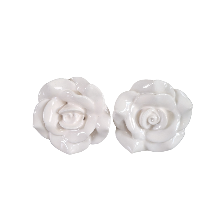Paire de boutons de meubles en porcelaine- Ref 531