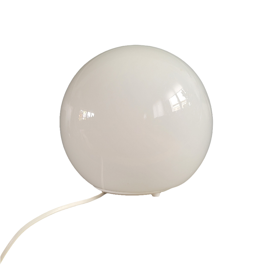 Lampe à poser globe verre opaline Ikea - Ref 364