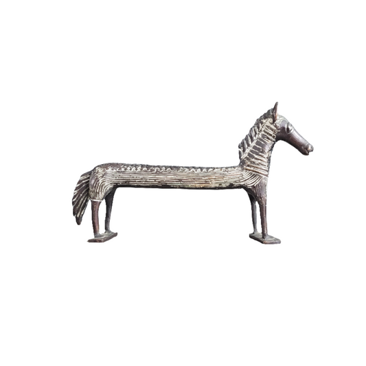 Statuette cheval en bronze - Ref 368