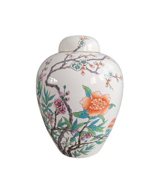 Pot couvert en porcelaine de Paris - Ref 372