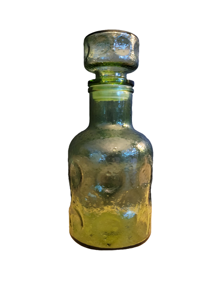 Carafe vintage en verre vert - Ref 78