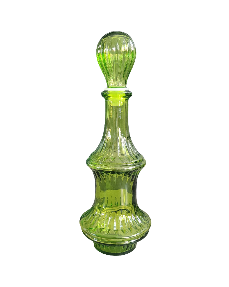 Bouteille empoli en verre vert - Ref 559