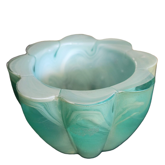 Pot en verre bicolore - ref 2