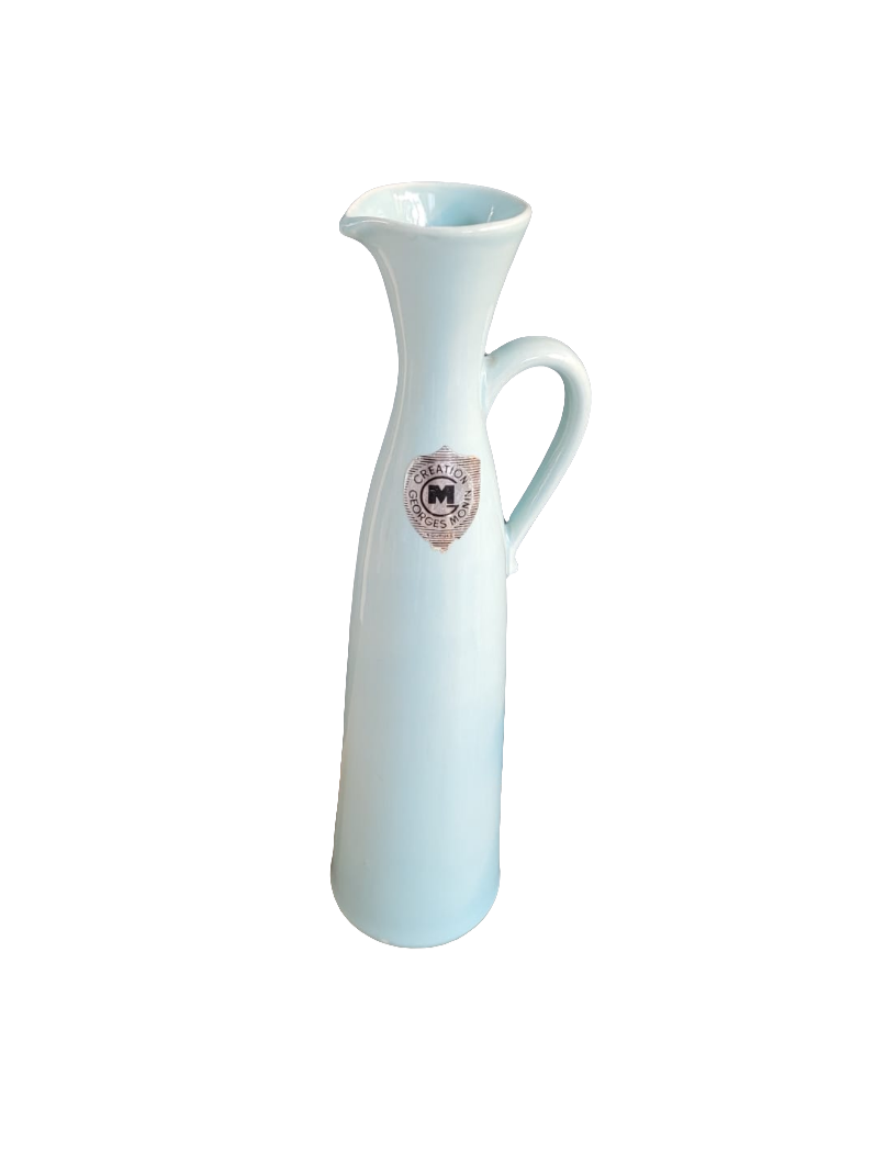 Carafe Georges Monin en porcelaine bleu ciel - ref 155