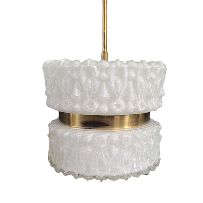 Suspension en verre moulé 50's - Ref 571