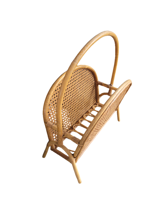 Porte-revues en rotin et cannage - Ref 101