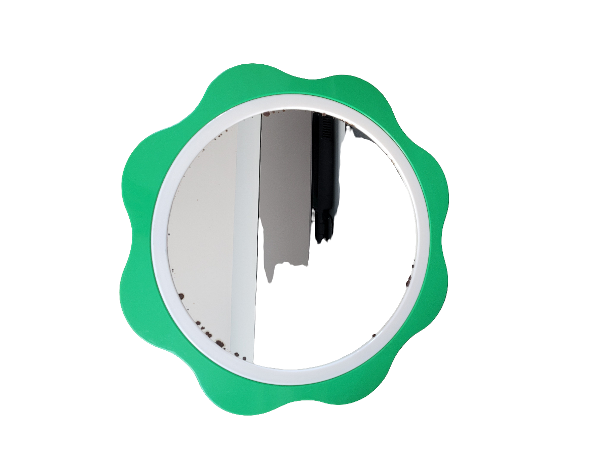 Miroir flower plastique du designer finlandais Makisen Kuvastin - Ref 508