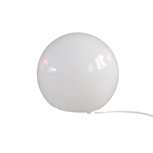 Lampe à poser globe verre opaline Ikea - Ref 311