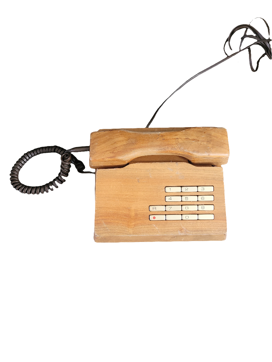 Téléphone en bois Gfeller Trub années 70 - Ref 552