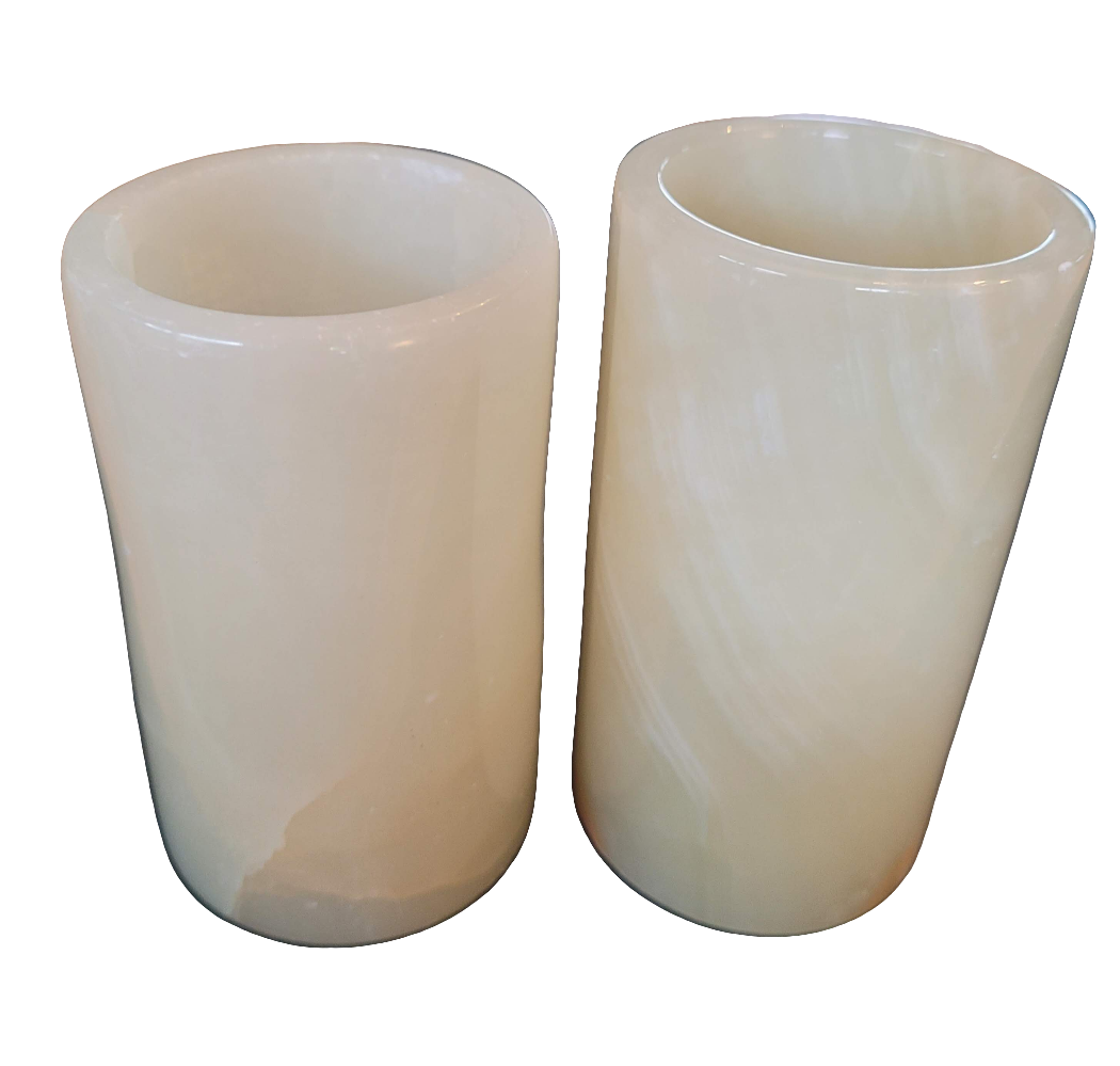 Lot de 2 pots en Onyx - ref 51