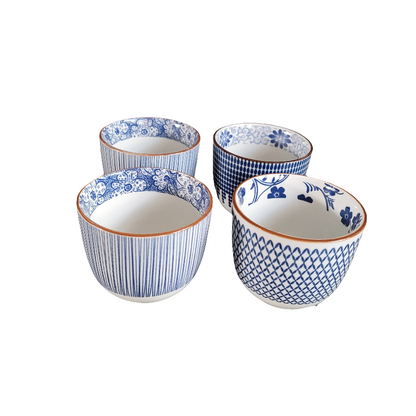 4 tasses à café en porcelaine- Ref 511