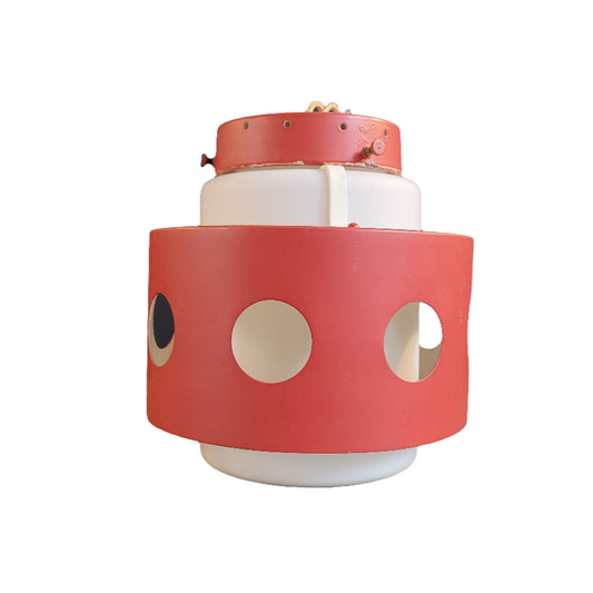 Suspension space-age opaline et métal- Ref 577