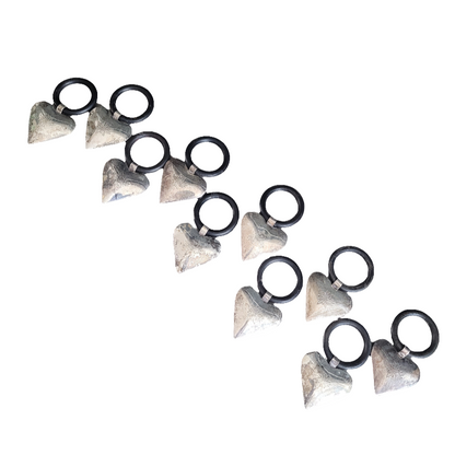 Décorations de rideaux coeur et edelweiss - Ref 415