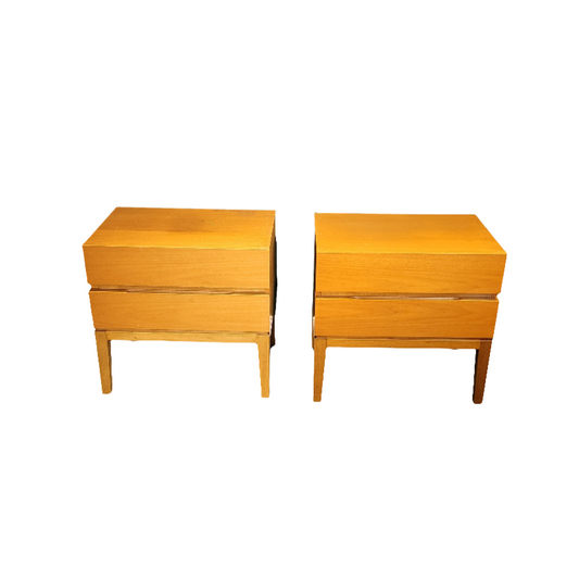 Paire de chevet vintages 2 tiroirs - Ref 595