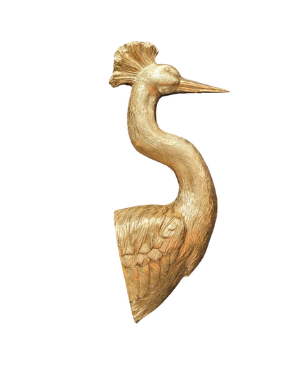 Tête de paon mural doré 85cm - Ref 610