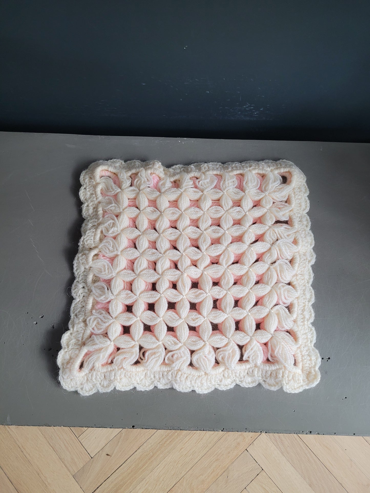 Housse de coussin en crochet 35x35 - Ref 770