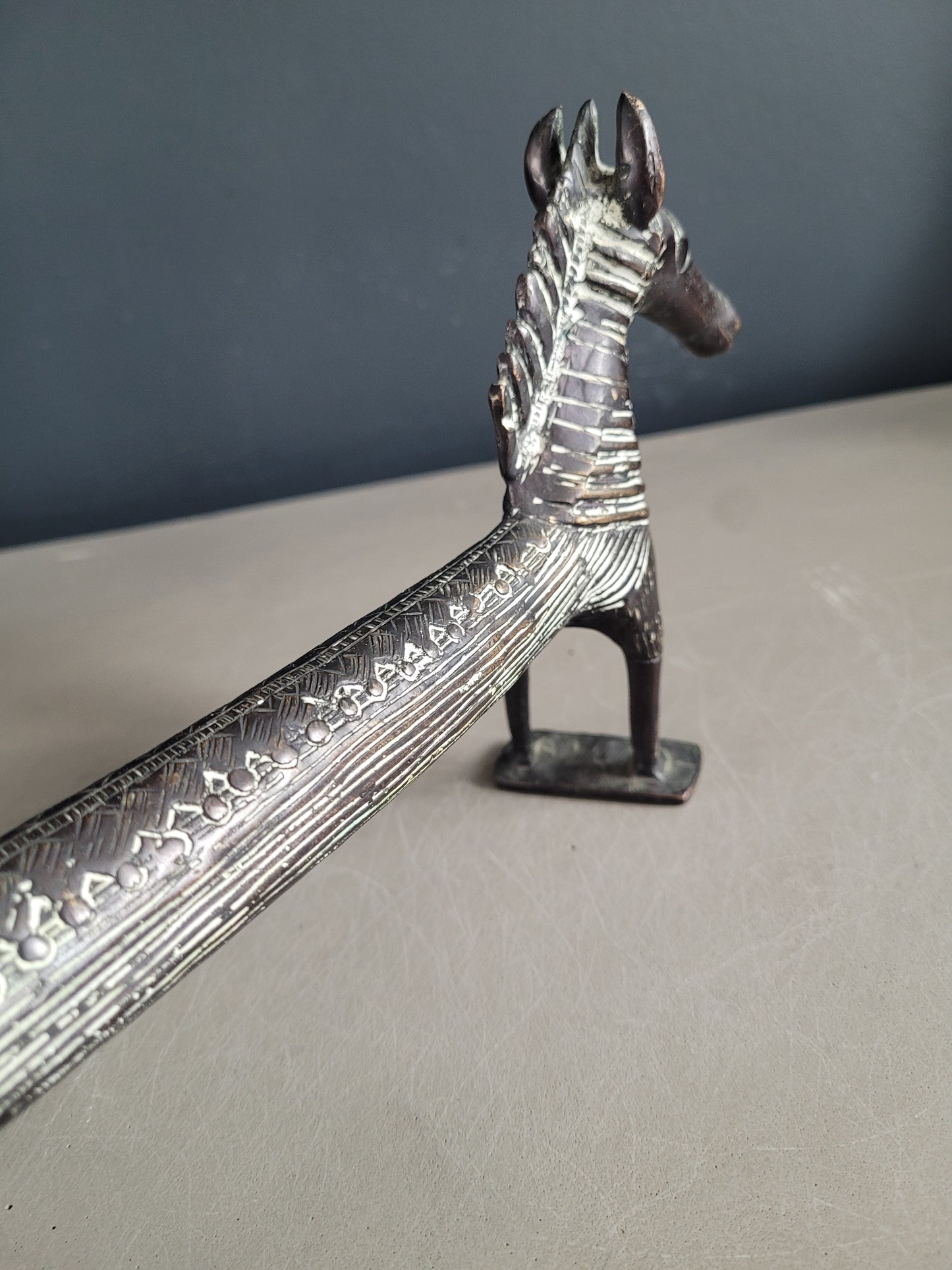 Statuette cheval en bronze - Ref 368