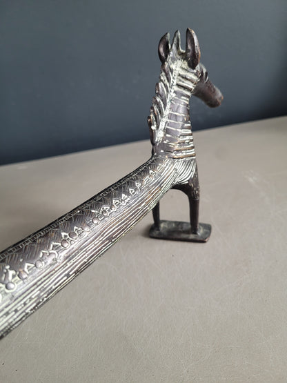 Statuette cheval en bronze - Ref 368