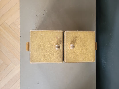 Travailleuse en bois vintage - Boîte à couture- Ref 814