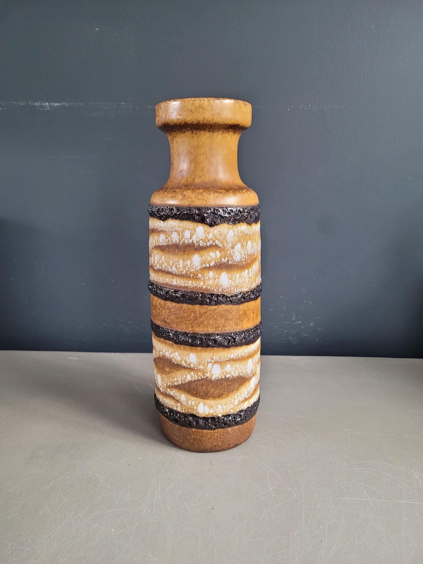 Vase West Germany fat lava - Ref 496