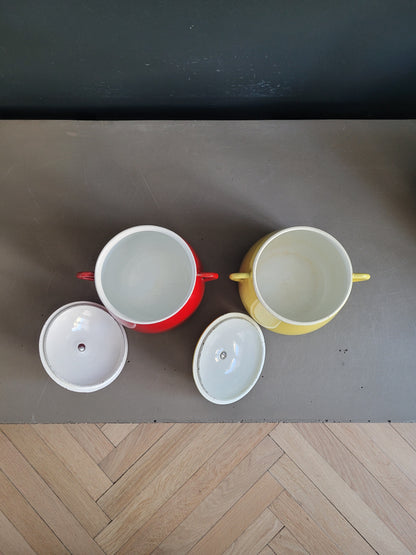 Paire de marmites en fonte émaillée - Ref 811