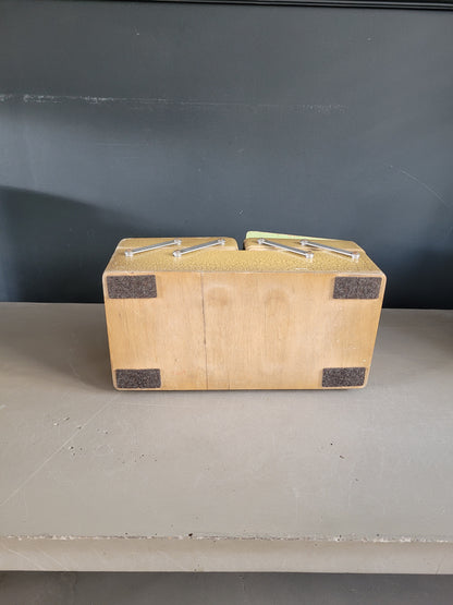 Travailleuse en bois vintage - Boîte à couture- Ref 814