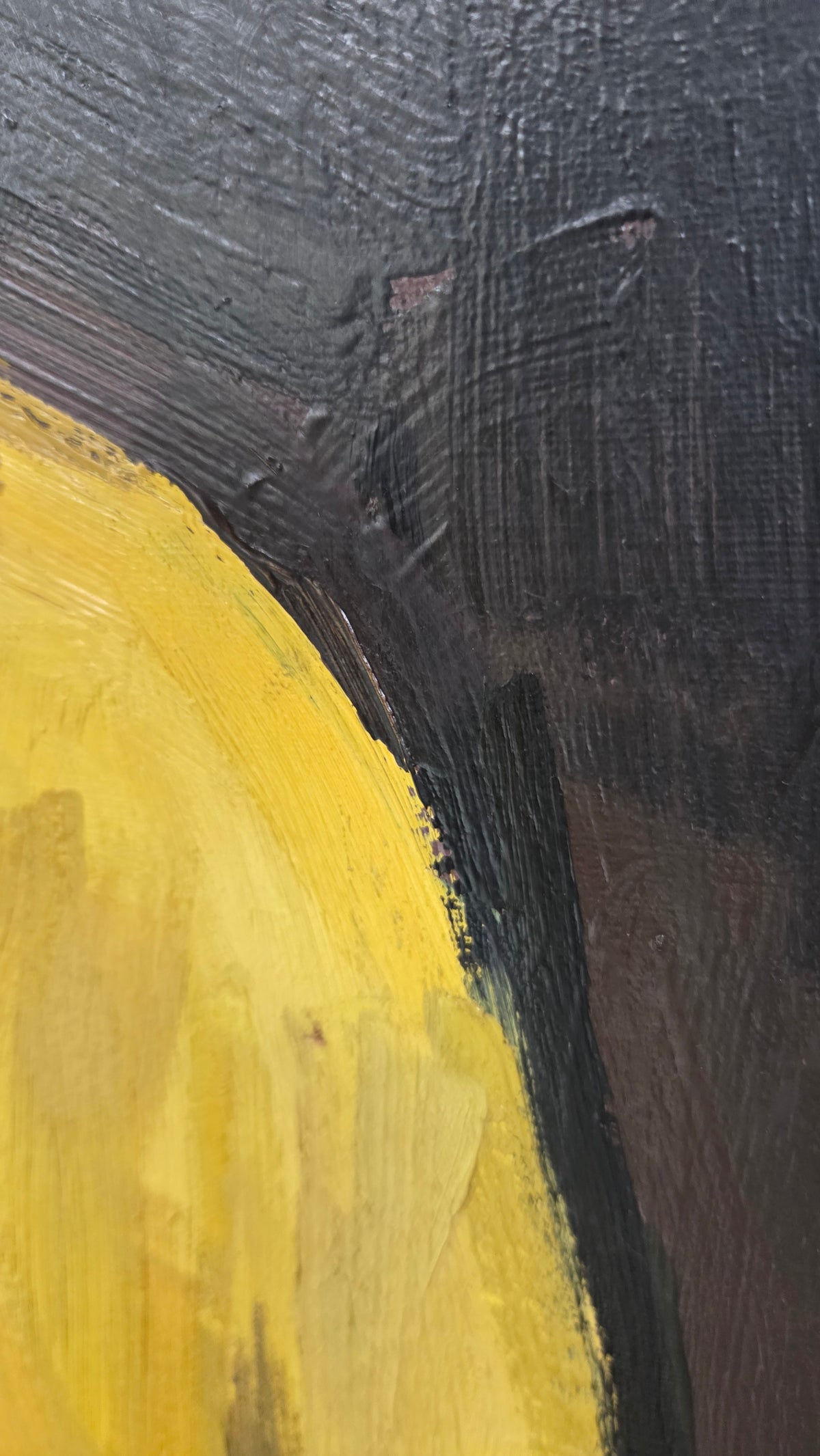 Portrait d'homme au pull jaune,  huile sur toile, signé Aymar - Ref 1425