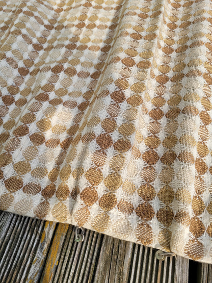 Paire de rideaux vintages en coton tissé- Ref 821