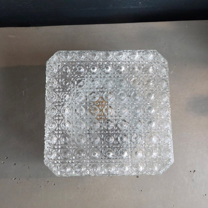 Plafonnier ou applique en verre moulé - Ref 1431