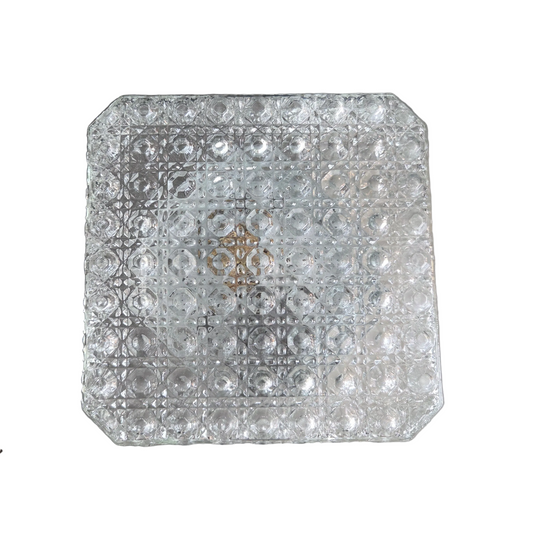 Plafonnier ou applique en verre moulé - Ref 1431