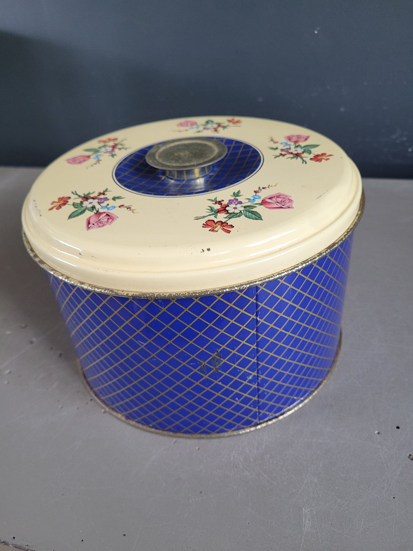 Boîte à biscuits en fer blanc - Ref 818