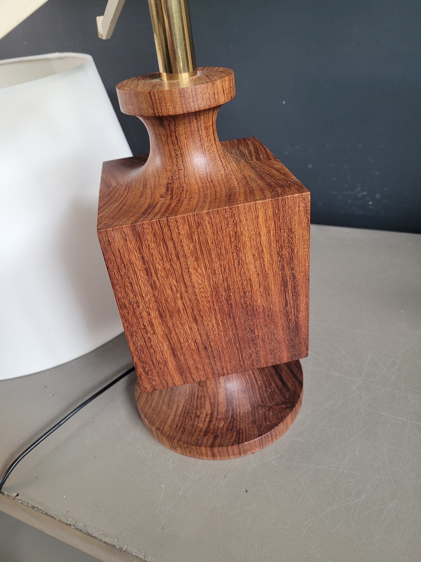 Lampe à poser en teck - Ref 618