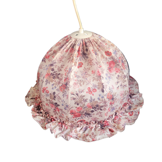 Suspension vintage en tissu fleuri - Ref 699