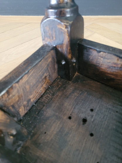 Tabouret ancien en bois pieds tournés - Ref 964