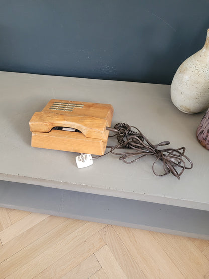 Téléphone en bois Gfeller Trub années 70 - Ref 552
