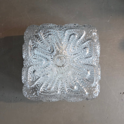 Plafonnier ou applique en verre moulé - Ref 1432