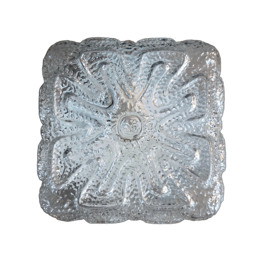 Plafonnier ou applique en verre moulé - Ref 1432