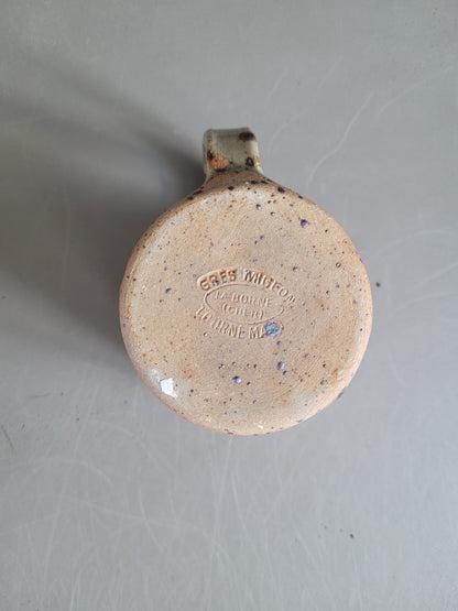 Ensemble tasses + assiette en Grès Migeon La Borne - Ref 409