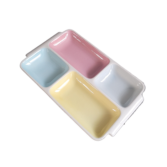 Plateau apéritif vintage en céramique- Ref 676