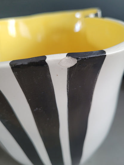 Grand vase à rayures Revernay, 1950 - Ref 437