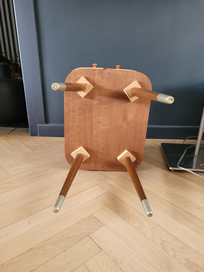 Travailleuse vintage en bois à tiroirs - Boîte à couture- Ref 509