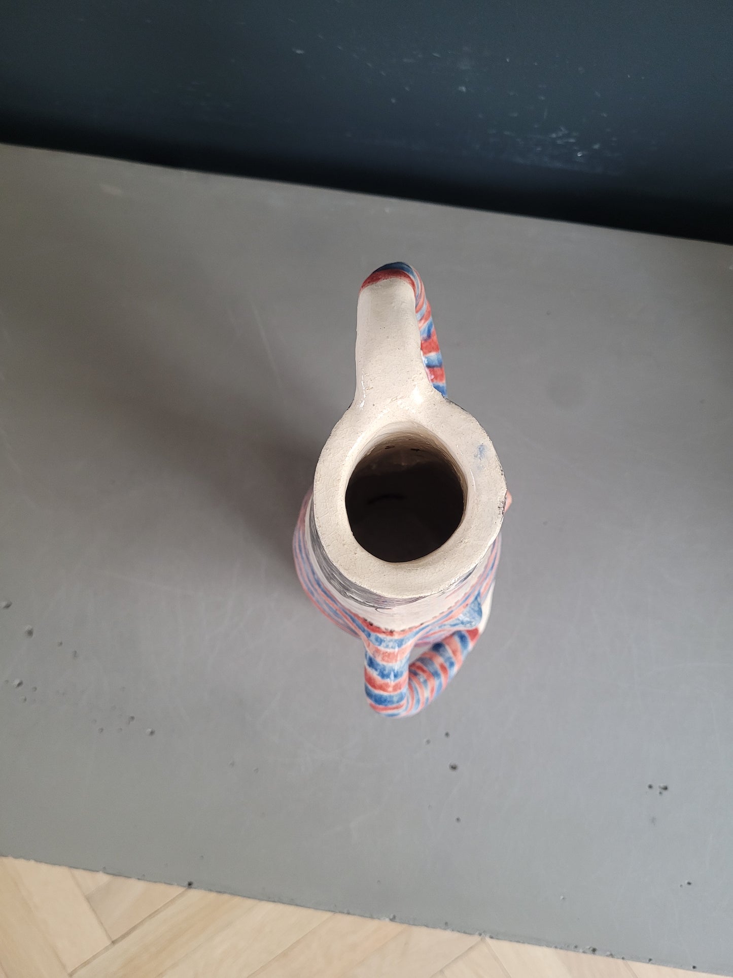 Vase anthropomorphe en céramique émaillée - Ref 901