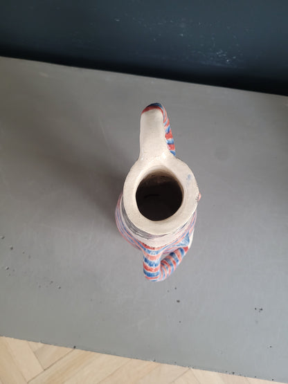 Vase anthropomorphe en céramique émaillée - Ref 901