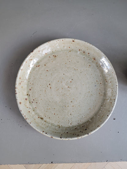 Ensemble tasses + assiette en Grès Migeon La Borne - Ref 409