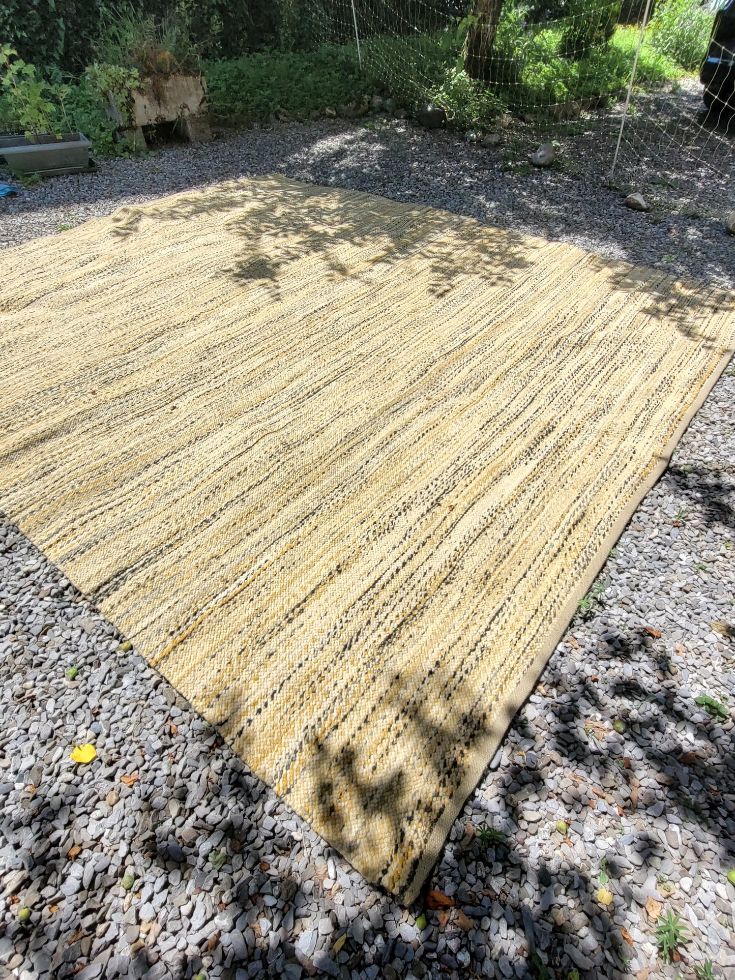 Tapis en laine tissé vintage - Ref 1048
